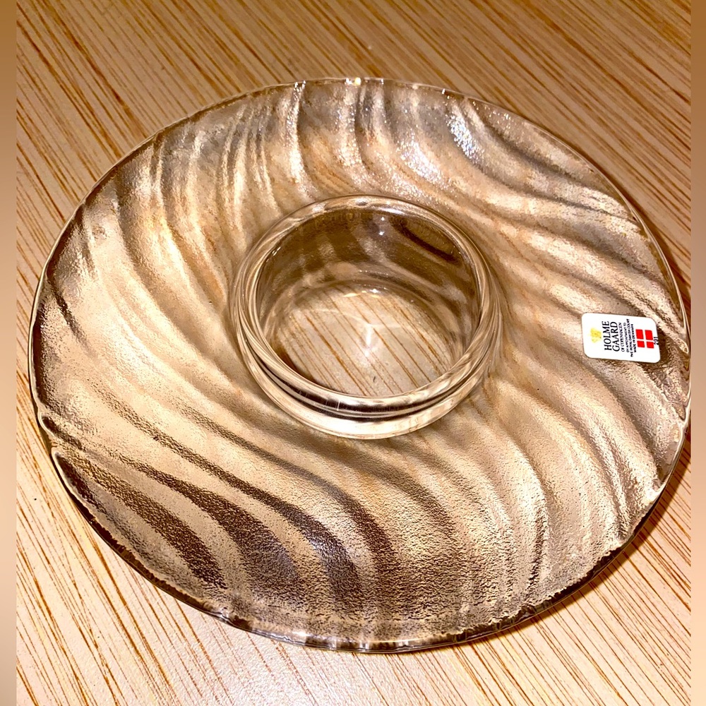Holmegaard of Copenhagen Candle Holder Crystal
